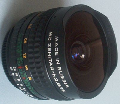 NEW* FISHEYE ZENITAR N LENS NIKON built in mount  